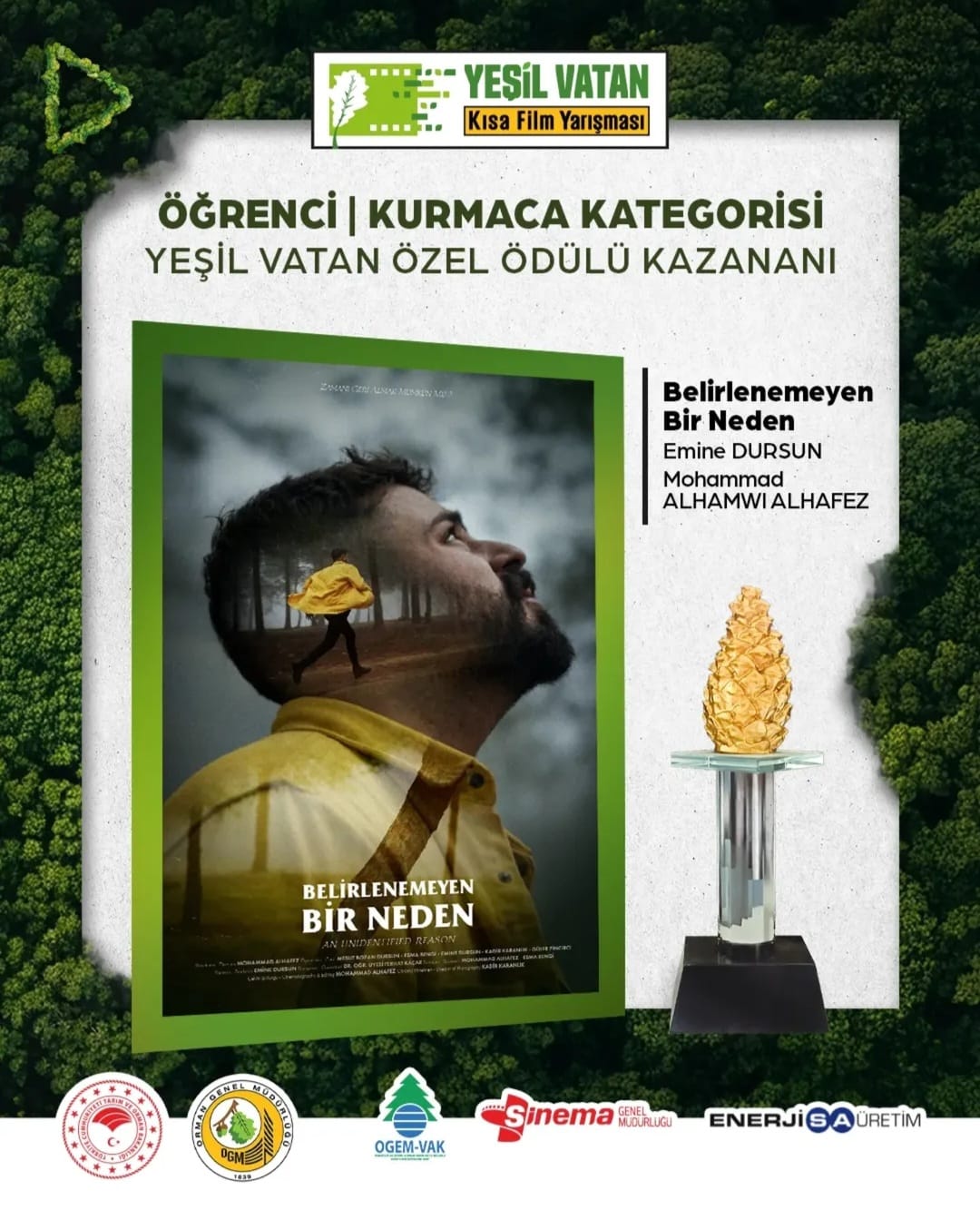 Orman Genel Müdürlüğü’nden  Harran Üniversitesi Radyo, Televizyon ve Sinema Öğrencilerine Özel Ödül